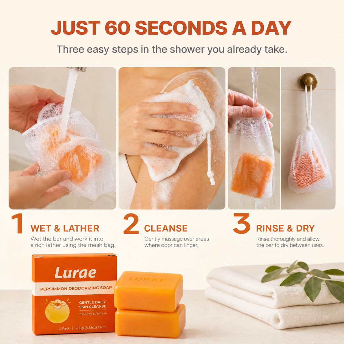 Persimmon Deodorizing Soap