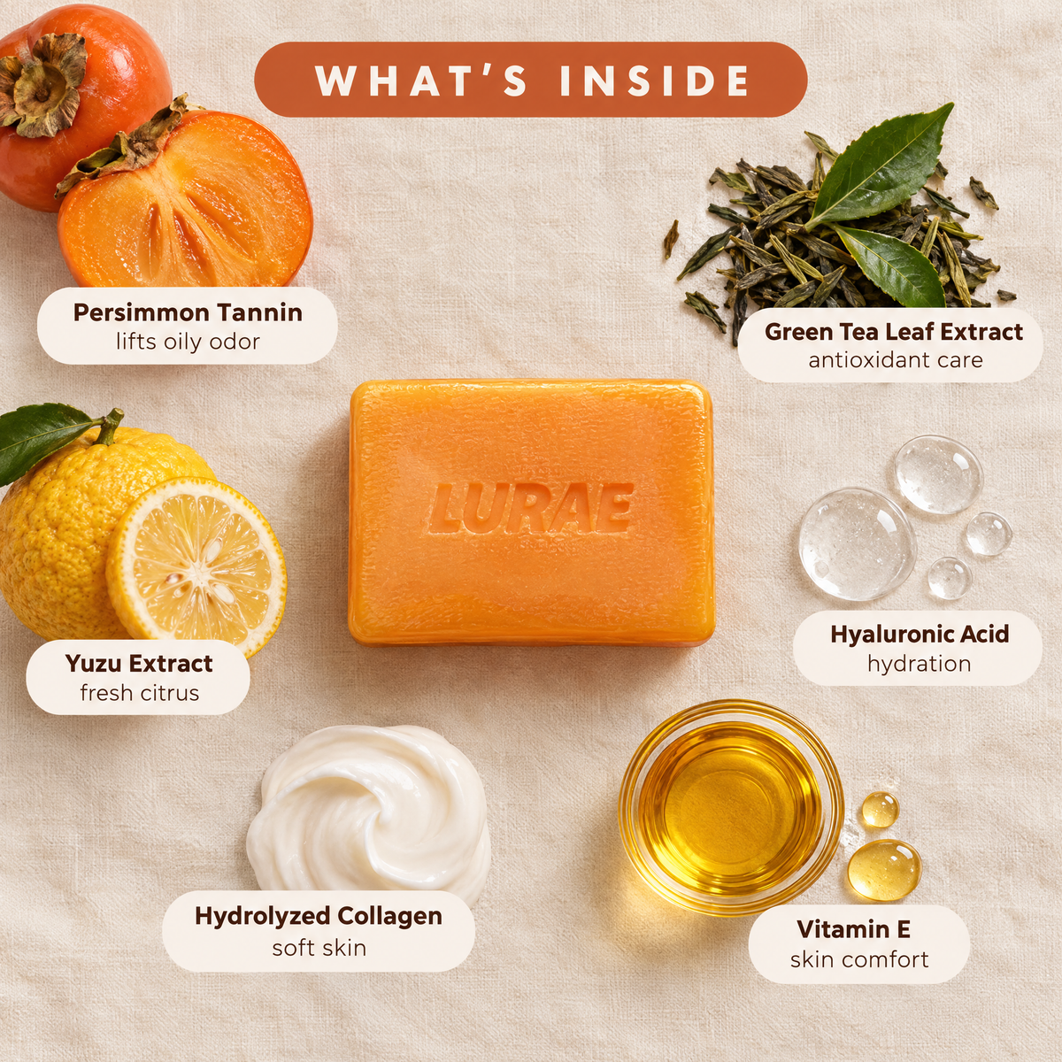 Persimmon Deodorizing Soap