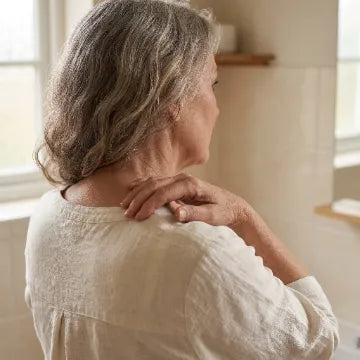 The upper back